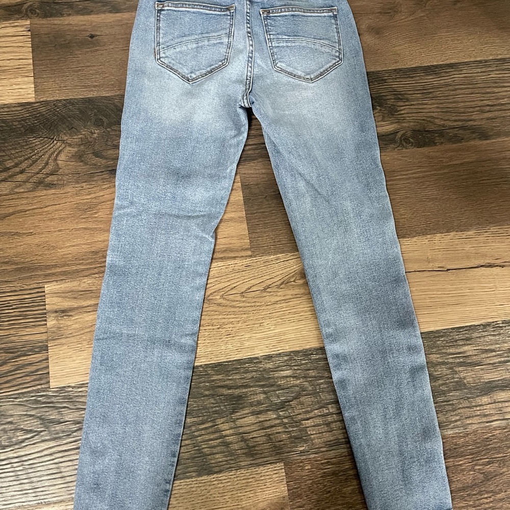 Stylish Blue Patterned Women's Jeans - Picture 9 of 9